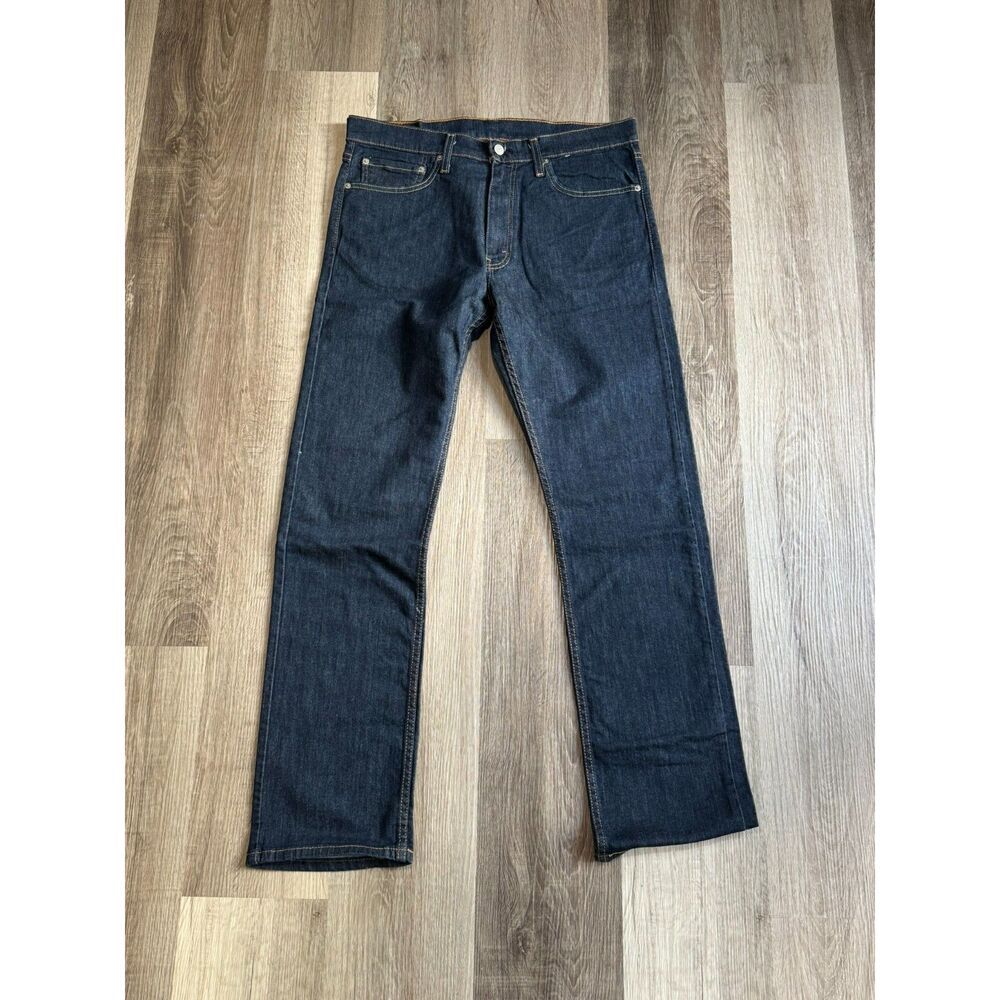 Levi’s 513 Men’s Jeans 34x32 Slim Straight Dark Wash Blue Denim